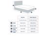 Land Of Beds Kennedy Oatmeal Fabric Super King Size Ottoman Bed5
