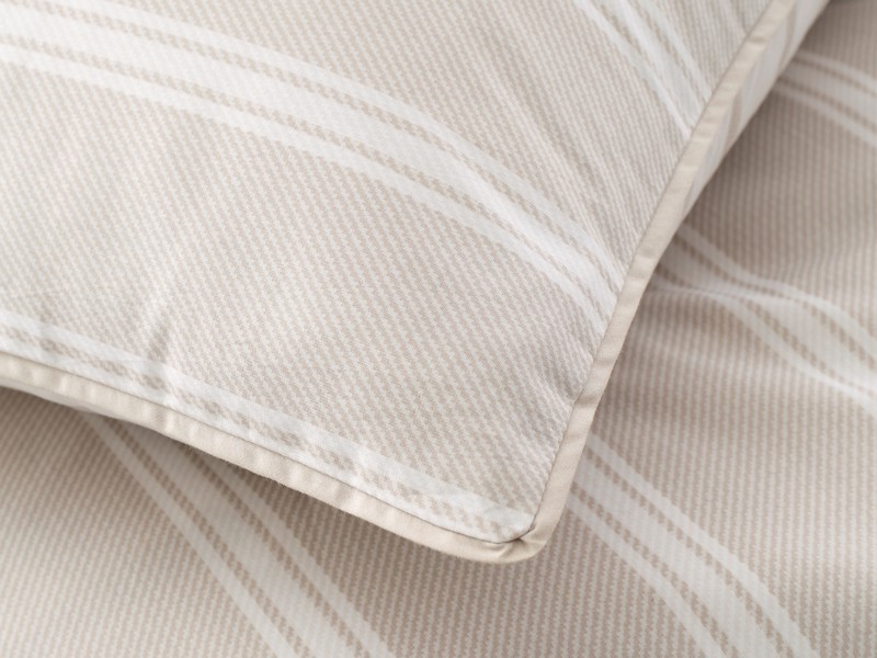 Bianca Fine Linens Ashford Stripe Natural Duvet Cover Set6