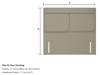Highgrove Beds Double Size - CLEARANCE - Ex-Showroom - Tweed Wheat Norbury Headboard and Grange Ortho 1000 Divan Bed5