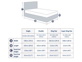 Land Of Beds Tall Mia Beige Fabric Ottoman Bed7