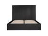 Land Of Beds Tall Mia Black Fabric Single Ottoman Bed3