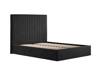 Land Of Beds Tall Mia Black Fabric Single Ottoman Bed4