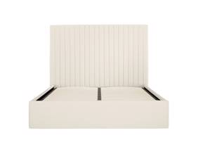Land Of Beds Tall Mia Cream Fabric Ottoman Bed3