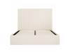 Land Of Beds Tall Mia Cream Fabric Single Ottoman Bed3