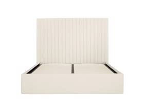 Land Of Beds Tall Mia Cream Fabric Ottoman Bed4