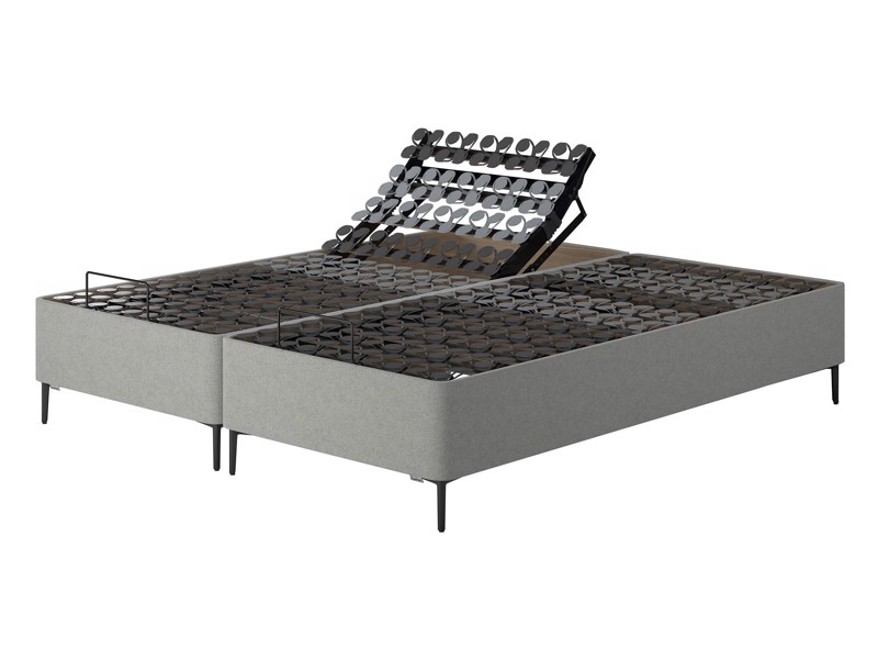 Tempur Adjustable Single Size - CLEARANCE STOCK - Soho Light Grey Suffolk Wickham Headboard and Pro Plus SmartCool Adjustable Bed6