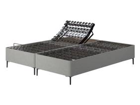 Tempur Adjustable Single Size - CLEARANCE STOCK - Soho Light Grey Suffolk Wickham Headboard and Pro Plus SmartCool Adjustable Bed6