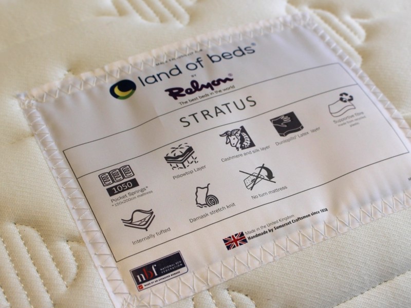 Relyon King Size - CLEARANCE - Ex-Showroom - Stratus Dunlopillo Latex Mattress7