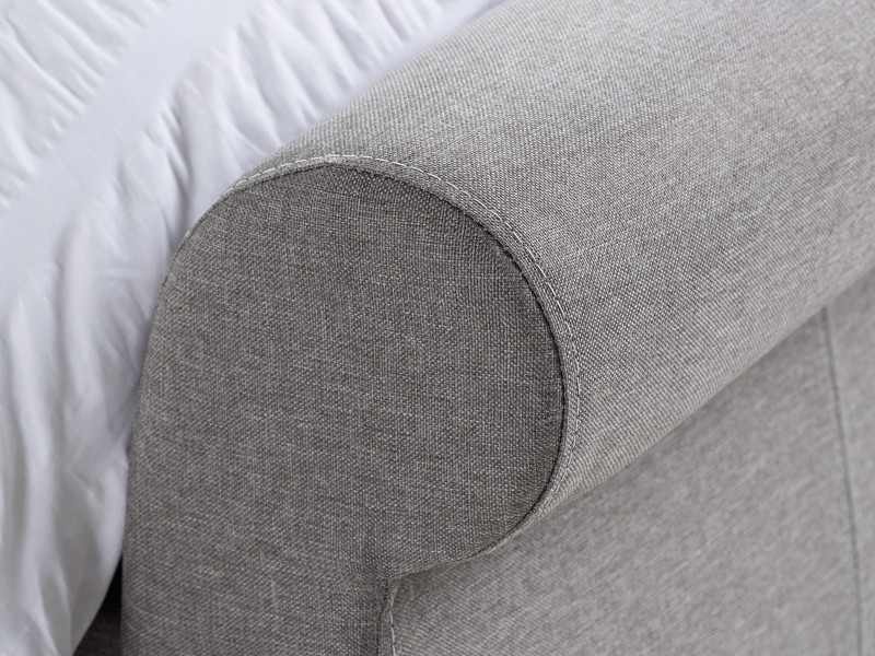 Land Of Beds Lily Grey Fabric Bed Frame4