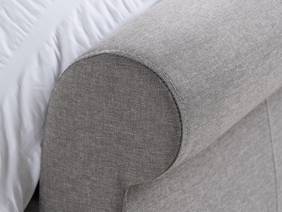 Land Of Beds Lily Grey Fabric Bed Frame4