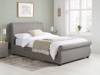Land Of Beds Lily Grey Fabric Bed Frame1