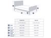 Land Of Beds Lily Grey Fabric Bed Frame8