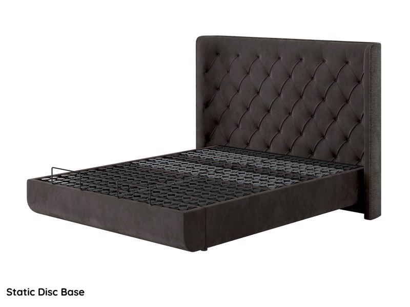 Tempur Super King Size - CLEARANCE STOCK - Dark Grey Arc Luxury Static Disc Bed Frame3