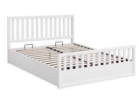 Land Of Beds Lilybrook White Wooden Ottoman Bed4