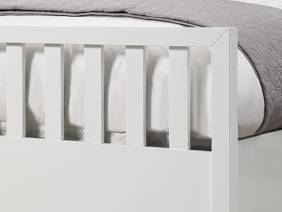 Land Of Beds Lilybrook White Wooden Ottoman Bed6