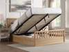 Land Of Beds Lilybrook Oak Finish Wooden Ottoman Bed1