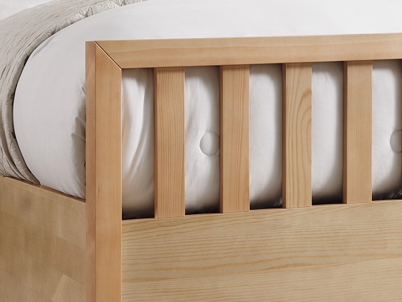 Land Of Beds Lilybrook Oak Finish Wooden Ottoman Bed6
