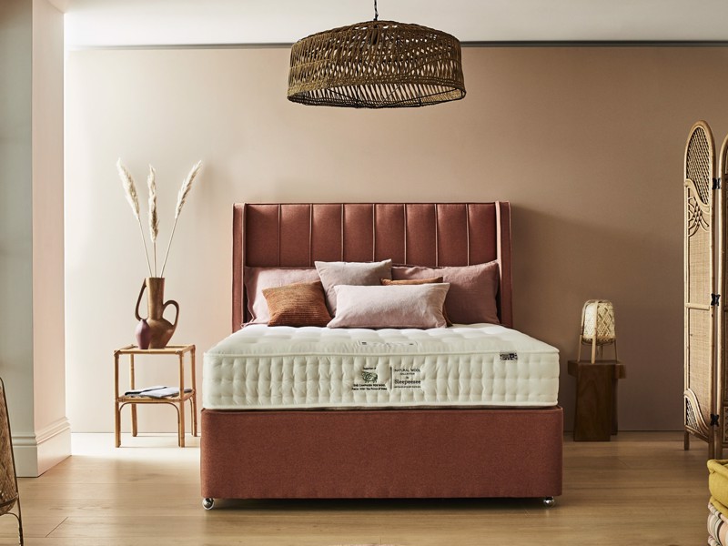 Sleepeezee Super King Size - CLEARANCE - Joshua Burnt Orange Balmoral Headboard2