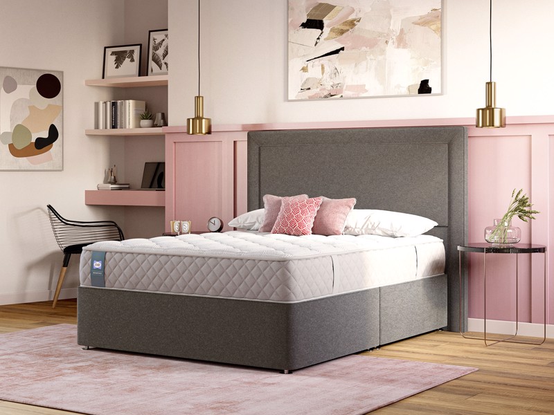 Sealy Single Size - CLEARANCE STOCK - Wool Silver Fox Birkby Divan Bed1