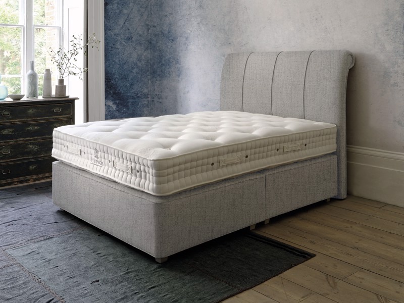 Hypnos King Size - CLEARANCE STOCK - Brooklyn Smoke Wool Origins 10 Divan Bed1