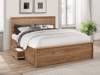 Land Of Beds King Size - CLEARANCE STOCK - Mars Wooden Oak Finish Bed Frame1