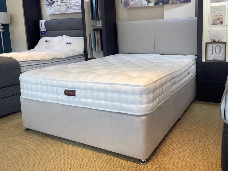 Relyon King Size - CLEARANCE - Ex-Showroom - Clay Cirrus Headboard and Adelphi Divan Bed5