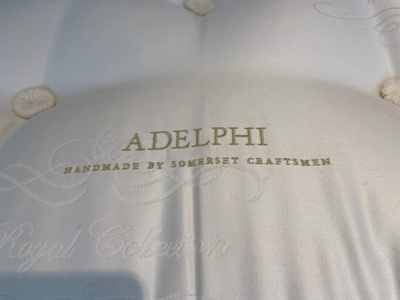 Relyon King Size - CLEARANCE - Ex-Showroom - Clay Cirrus Headboard and Adelphi Divan Bed6