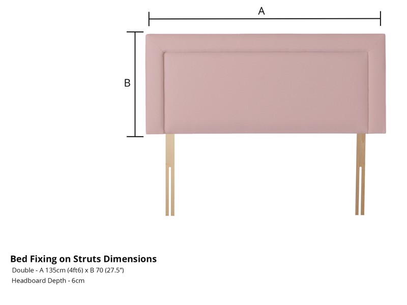 Sleepeezee Double Size - CLEARANCE - Ex-Showroom - Queens Oat Orchid Headboard and Ashford Deluxe Bed Base6