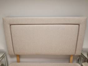 Sleepeezee Double Size - CLEARANCE - Ex-Showroom - Queens Oat Orchid Headboard and Ashford Deluxe Bed Base3