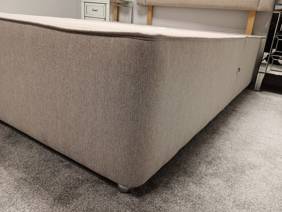 Sleepeezee Double Size - CLEARANCE - Ex-Showroom - Queens Oat Orchid Headboard and Ashford Deluxe Bed Base4
