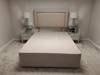 Sleepeezee Double Size - CLEARANCE - Ex-Showroom - Queens Oat Orchid Headboard and Ashford Deluxe Bed Base1
