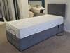 Land Of Beds Adjustable Single Size - CLEARANCE - Ex-Showroom - Graceland Graphite Repton Headboard and Seymour Adjustable Bed1