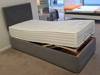 Land Of Beds Adjustable Single Size - CLEARANCE - Ex-Showroom - Graceland Graphite Repton Headboard and Seymour Adjustable Bed4