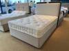 Hypnos Double Size - CLEARANCE - Ex-Showroom - Maestro Oatmeal Emily Headboard and Ortho Silver Divan Bed6