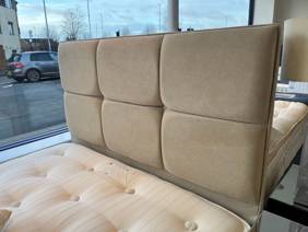Hypnos Double Size - CLEARANCE - Ex-Showroom - Imperio Stone Fiona Headboard and Ortho Gold Divan Bed8