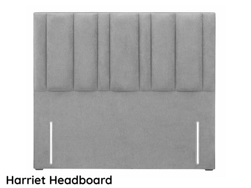 Hypnos Double Size - CLEARANCE - Ex-Showroom - Premium Simply Zinc Harriet Headboard and Mirage Divan Bed9