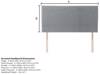 Healthopaedic Plain Super King Size Headboard2