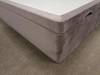 Land Of Beds Double Size - CLEARANCE - Ex-Showroom - Velvet Lilac Monty Headboard and Nara Fabric Ottoman Bed4