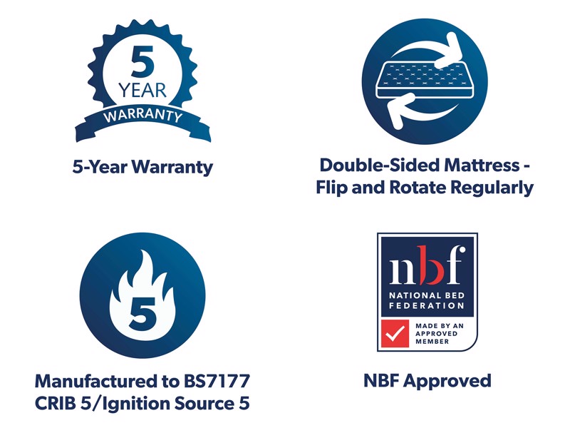 The Hotel Collection Super King Size - CLEARANCE STOCK - Neutral Grey Superior Hotel Bed3