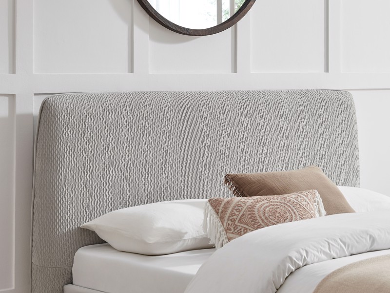 Land Of Beds Fernleigh Grey Fabric Bed Frame3