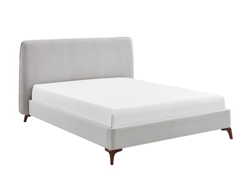 Land Of Beds Fernleigh Grey Fabric Bed Frame4