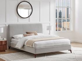 Land Of Beds Fernleigh Grey Fabric Bed Frame1