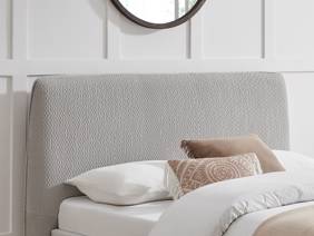 Land Of Beds Fernleigh Grey Fabric Bed Frame3