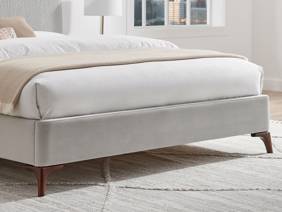 Land Of Beds Fernleigh Grey Fabric Bed Frame5