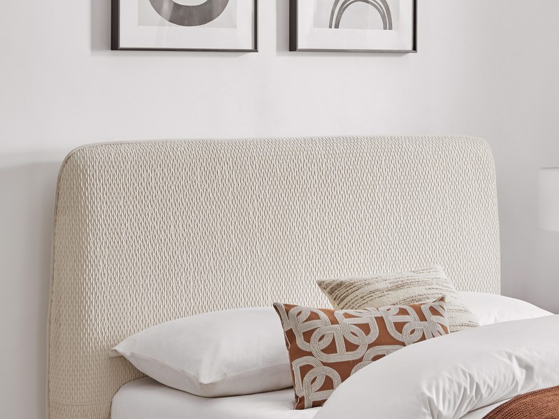 Land Of Beds Fernleigh Natural Fabric Bed Frame3