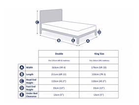 Land Of Beds Fernleigh Natural Fabric Bed Frame6
