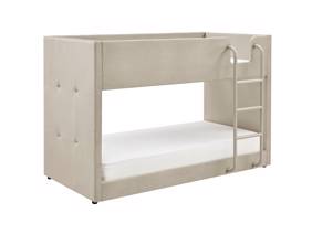 Land Of Beds Willow Taupe Fabric Bunk Bed4
