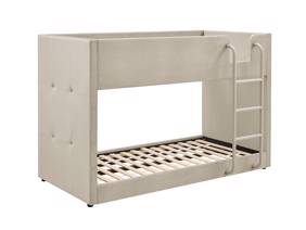 Land Of Beds Willow Taupe Fabric Bunk Bed6