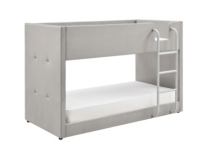 Land Of Beds Willow Grey Fabric Bunk Bed4