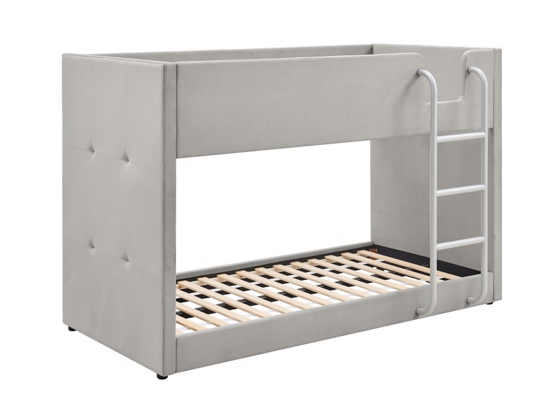 Land Of Beds Willow Grey Fabric Bunk Bed6